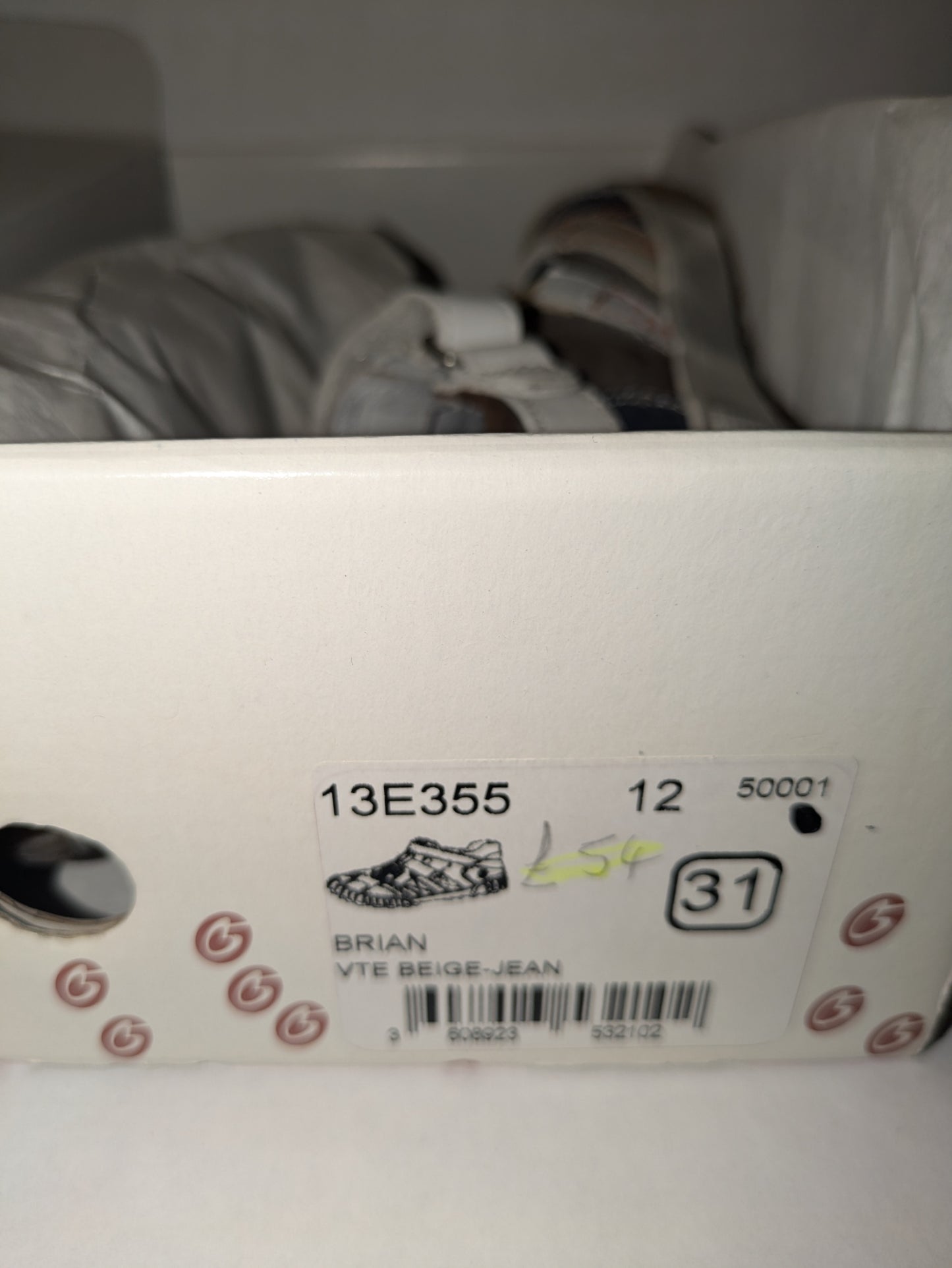 GBB | Boys Shoes | Off White Multi | Size EU31 / UK12.5