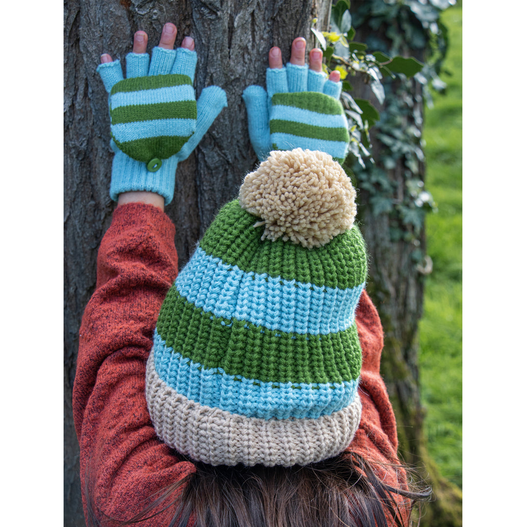 Rockahula | T2221G-2 | Cosy Knitted Hat | Green | 3-6 / 7-10years