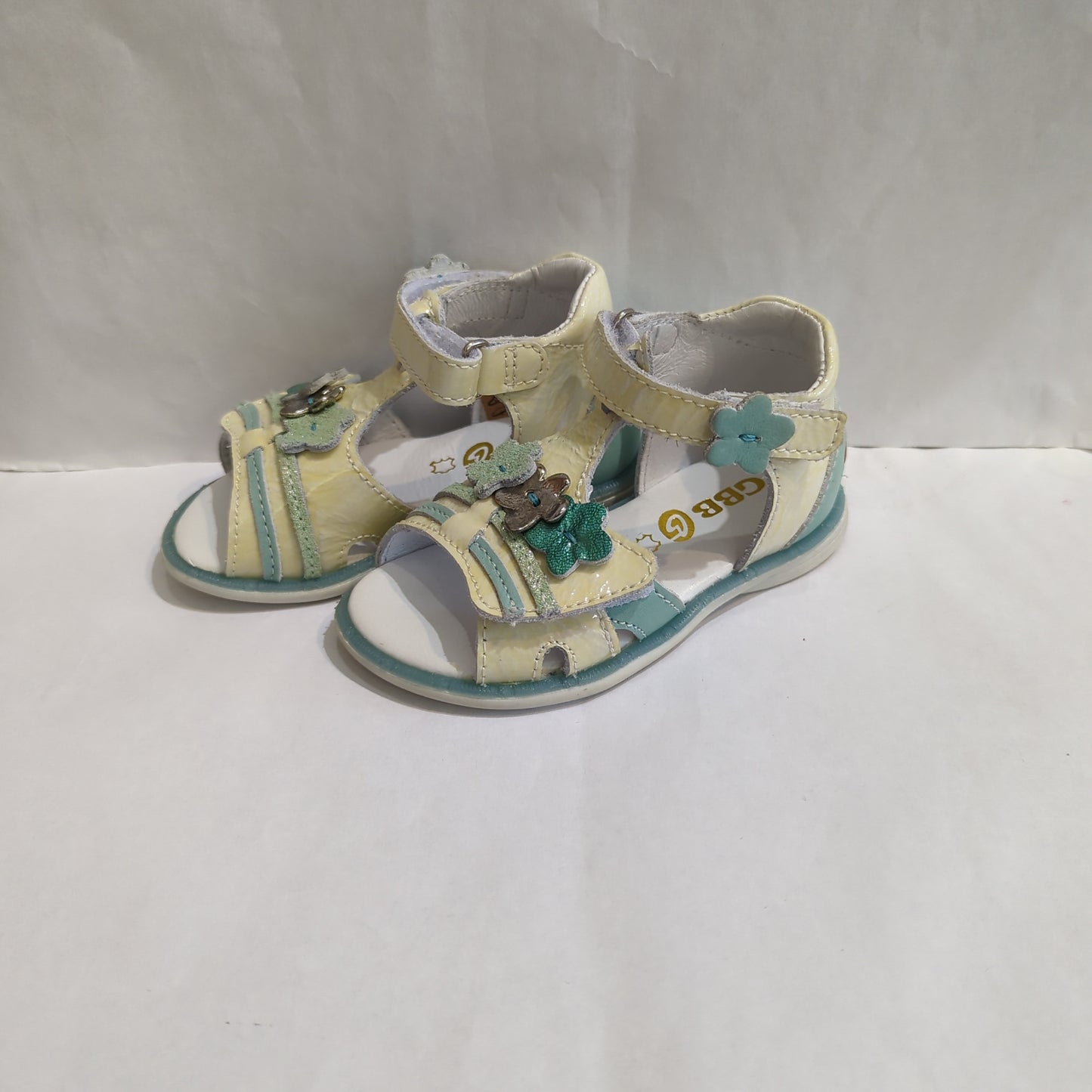GBB | Outlet/Sale | Bergere | Girls Open Toe Sandal | Cream/Blue