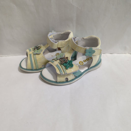GBB | Outlet/Sale | Bergere | Girls Open Toe Sandal | Cream/Blue