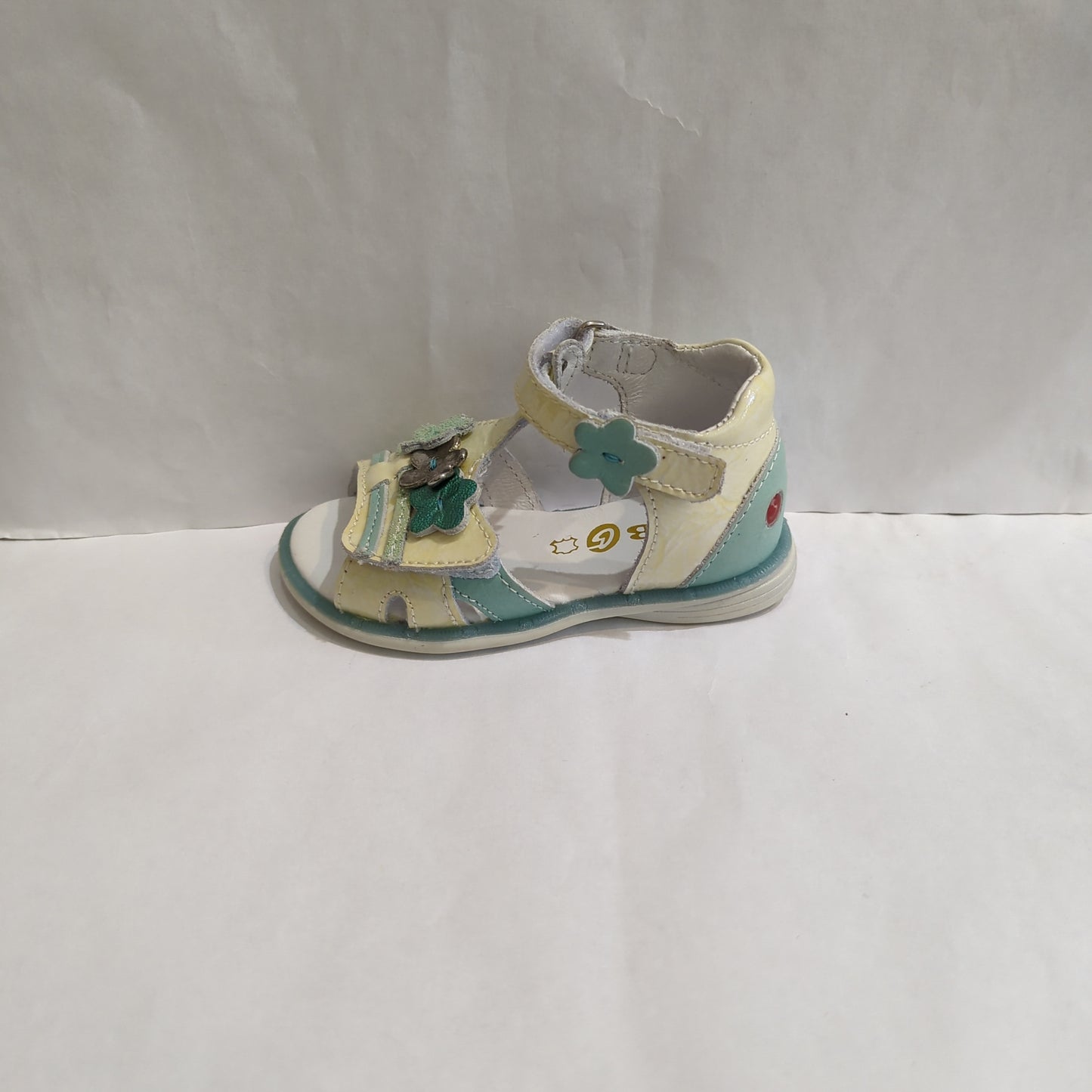 GBB | Outlet/Sale | Bergere | Girls Open Toe Sandal | Cream/Blue