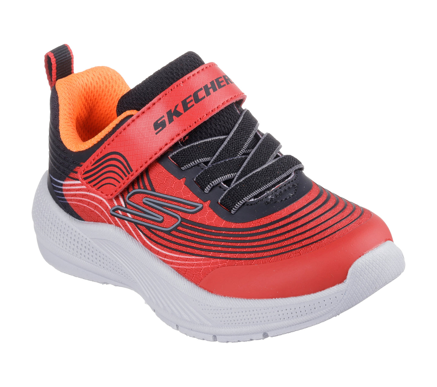 Skechers | Microspec Advance | 403926N | Boys Trainer | Red / Black