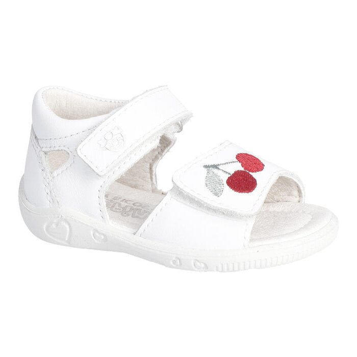 Ricosta | Mimi | Girls Sandal | White/Cherry