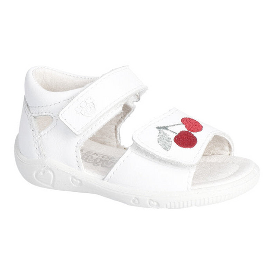 Ricosta | Mimi | Girls Sandal | White/Cherry