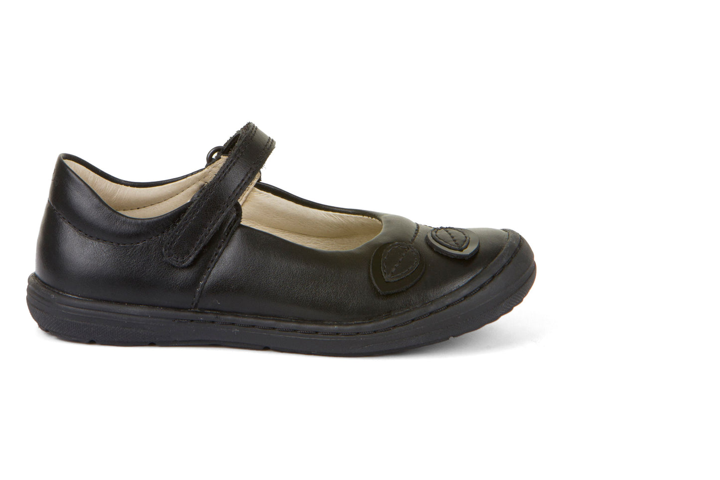 Froddo | Mia L | G3140180 | Girls Velcro School Shoe | Black Leather