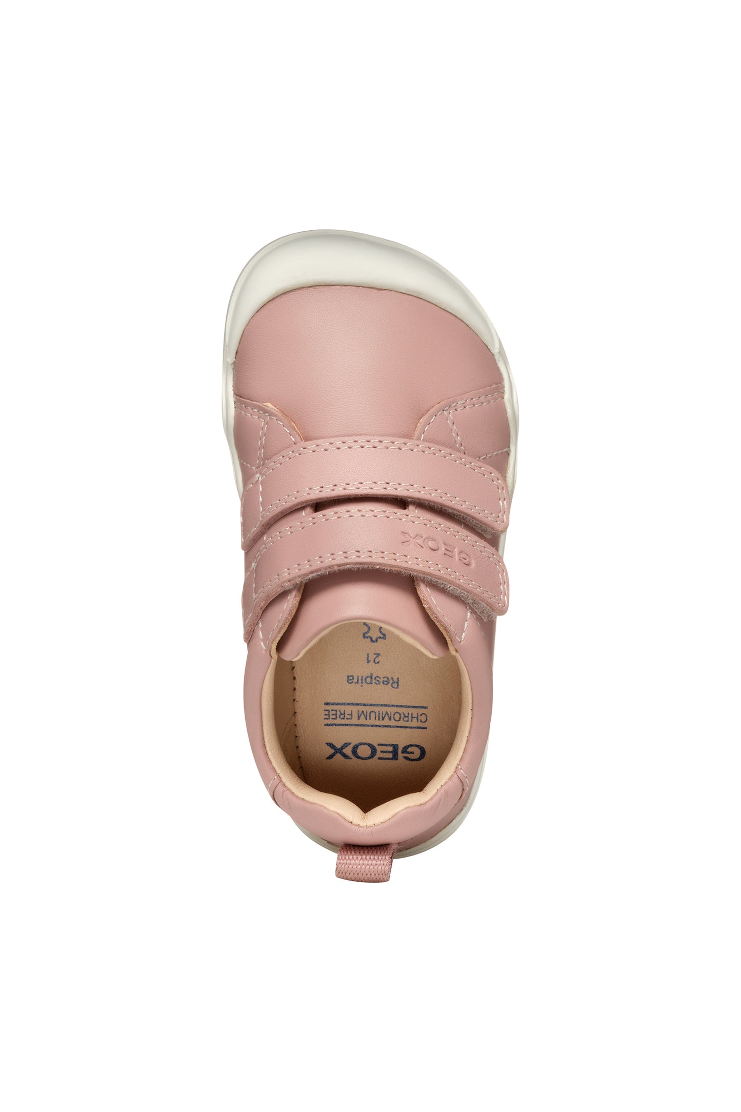 Geox | B4663A | Steppieup | Girls Barefoot Velcro First Shoe | Rose