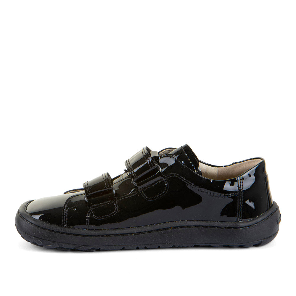 Froddo | Alexandra | G3130300 | Girls Barefoot Velcro School Shoe | Black Patent