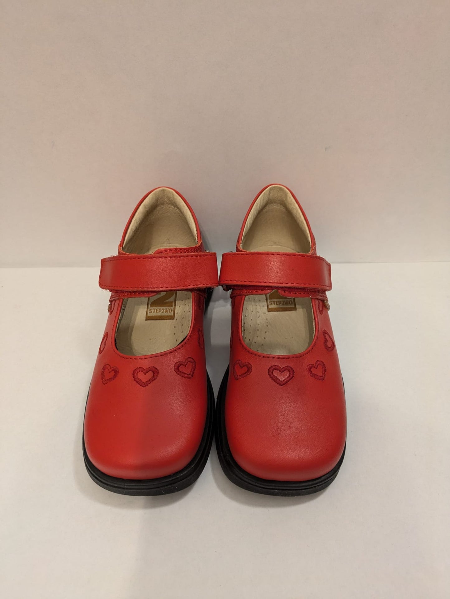 Step2wo | Girls Mary Jane Shoes | Red | Size EU27 / UK 9