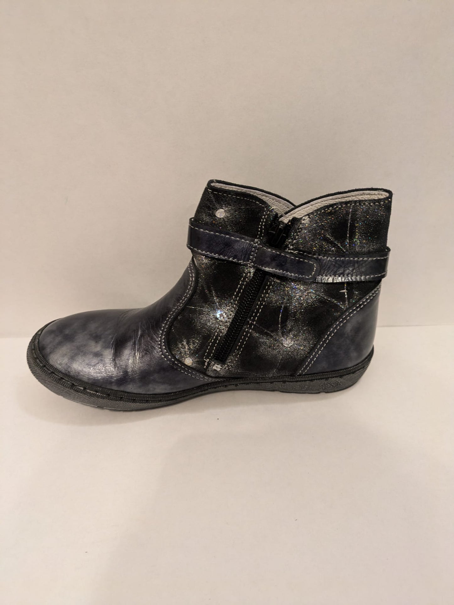 Bellamy | Girls Boots | Silver / Gunmetal | Size EU31 / UK 12.5