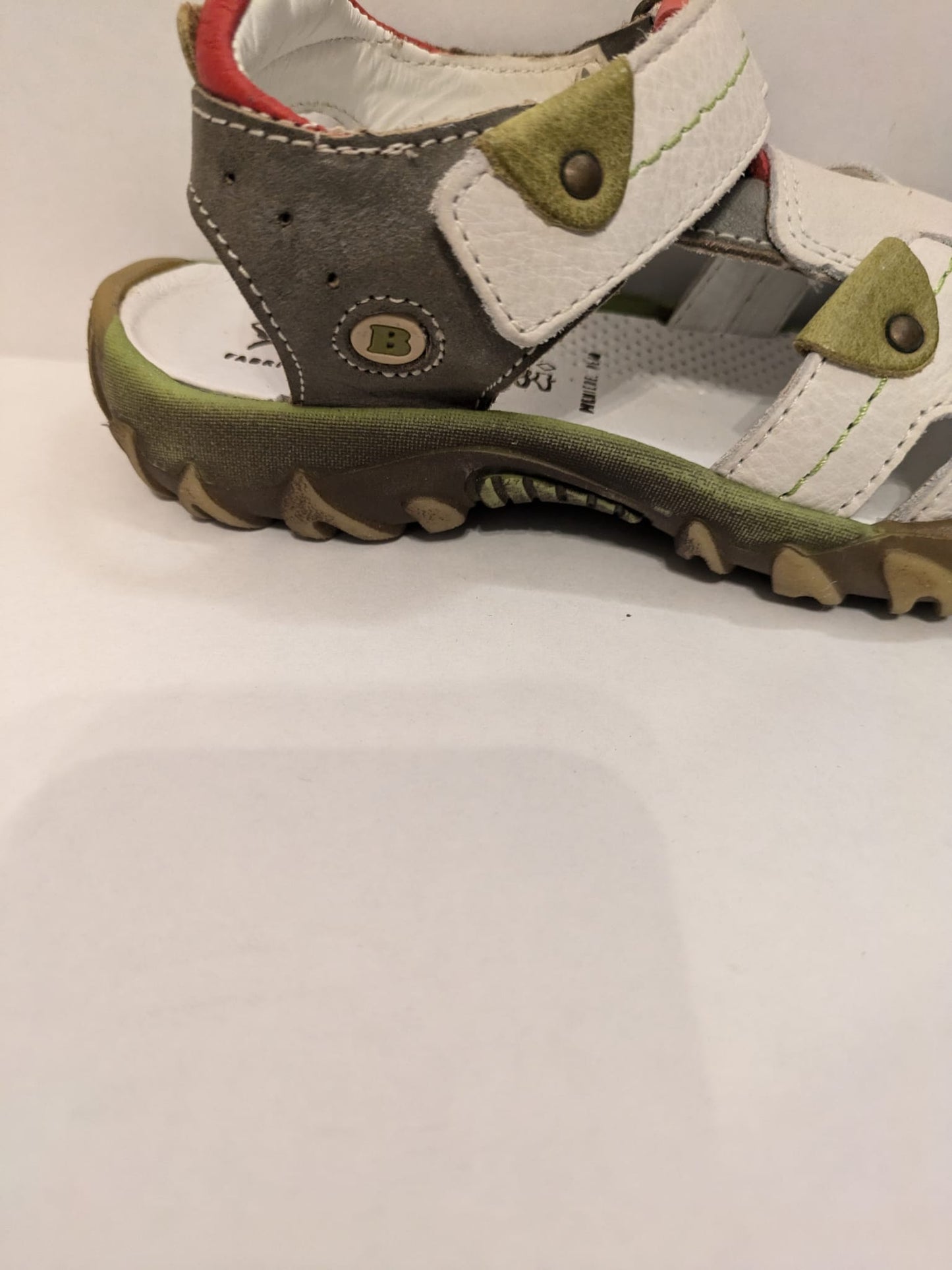 Bellamy | Boys Closed Toe Sandals | White / Multi | Size UK12.5 / EU31