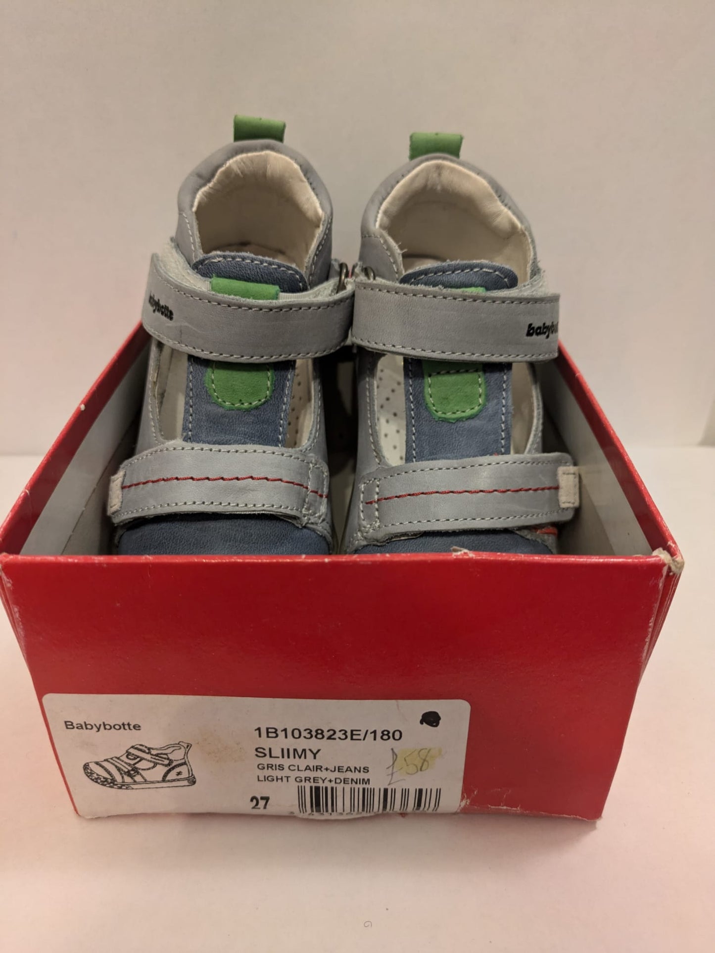 Babybotte | Boys Shoes | Grey / Denim | Size EU27 / UK 9