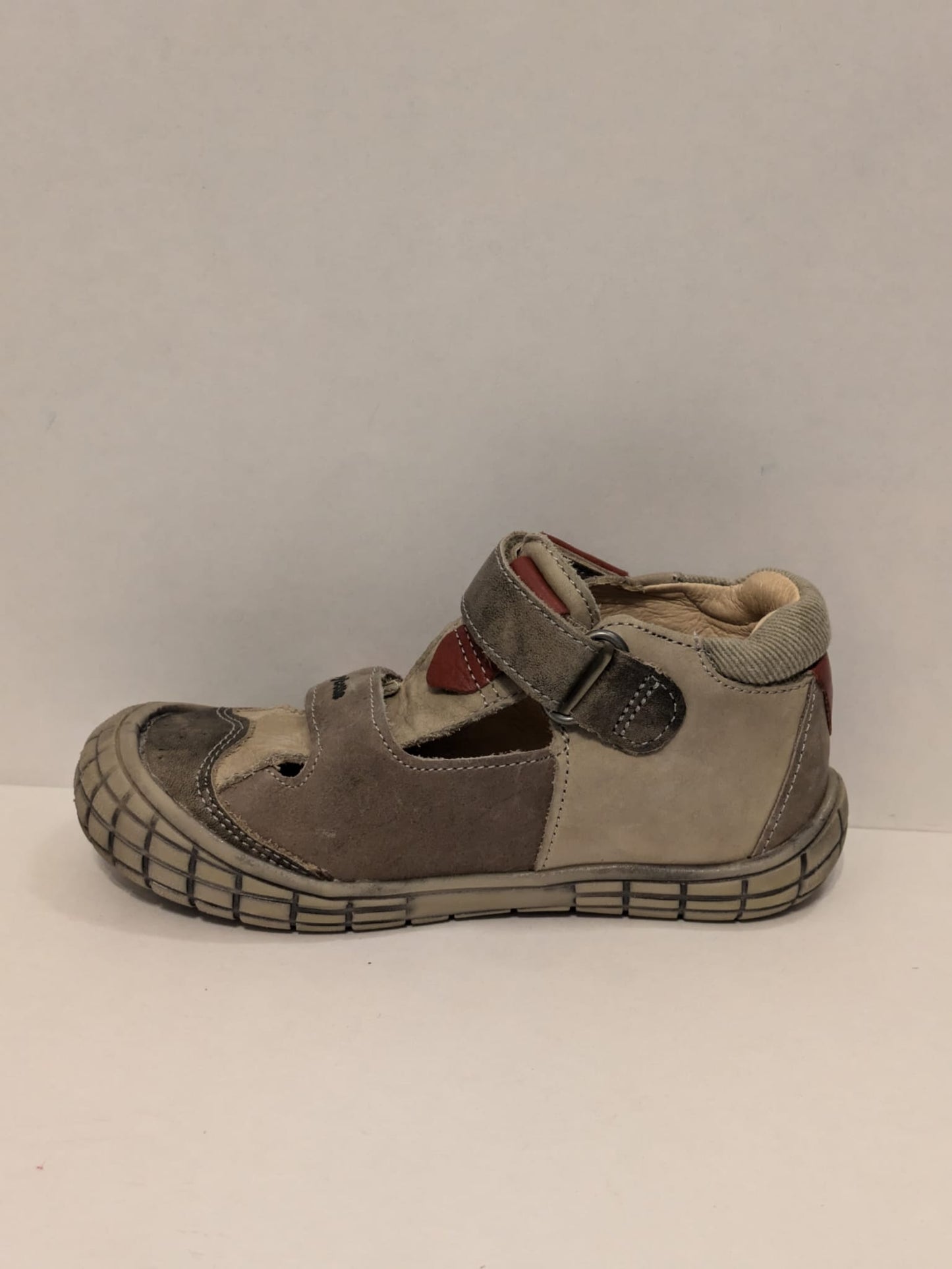 Babybotte | Boys Shoes | Taupe / Orange | Size EU27 / UK 9
