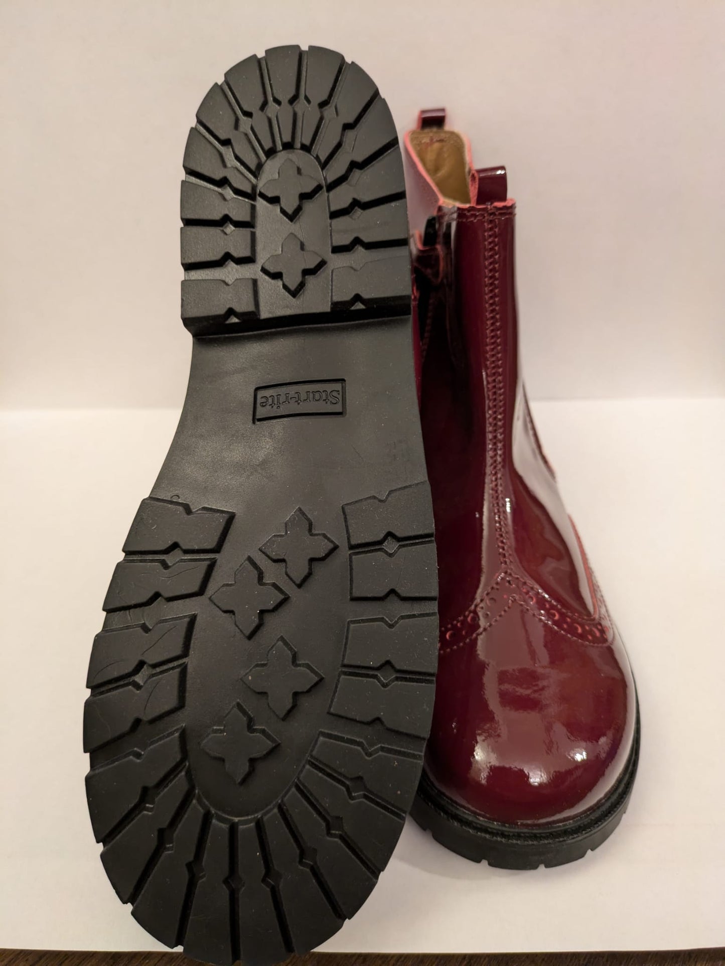 Start-Rite | Girls Chelsea Boots | Burgundy Patent | UK4 / EU37