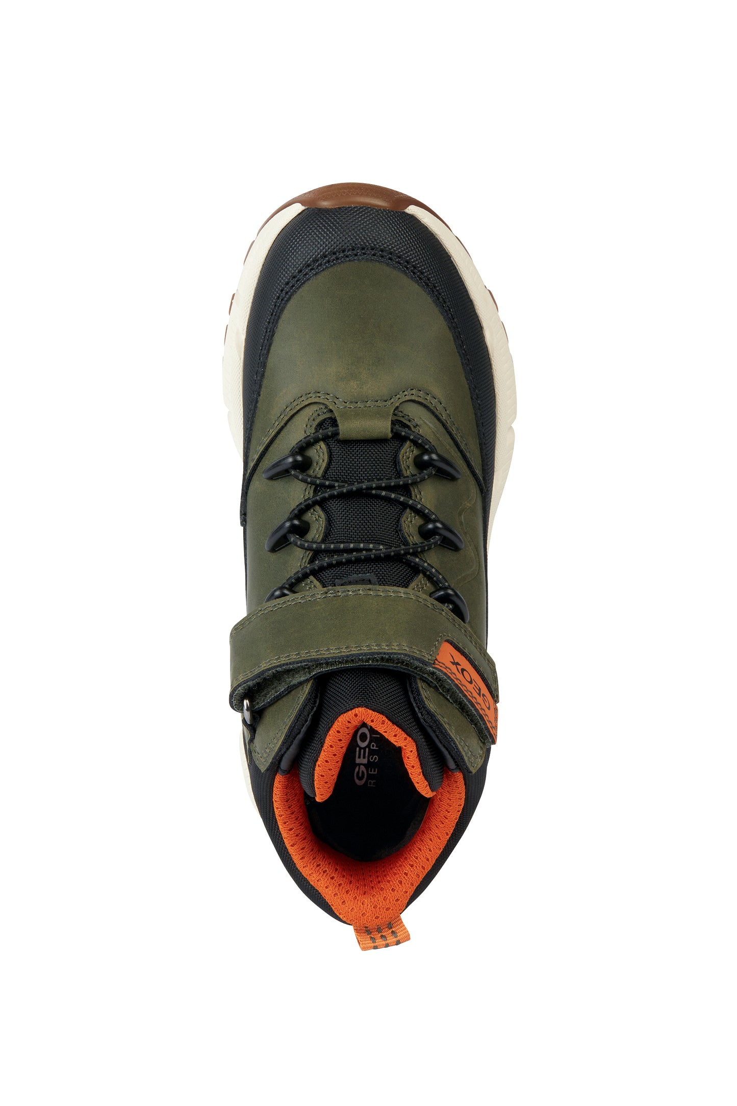 Geox | Flexyper Plus | J36LCG | Boys Ankle Boot | Military/Orange