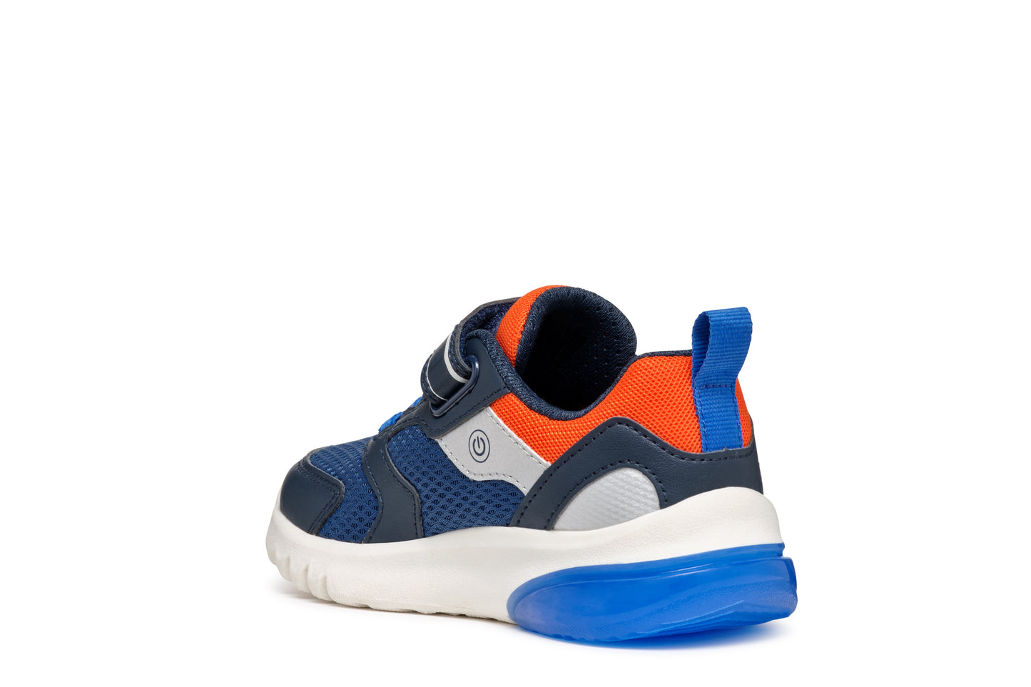 Geox | Ciberdron Boy | J45LBC | Boys Velcro Trainer | Navy/Orange