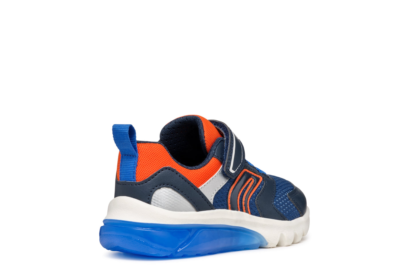 Geox | Ciberdron Boy | J45LBC | Boys Velcro Trainer | Navy/Orange