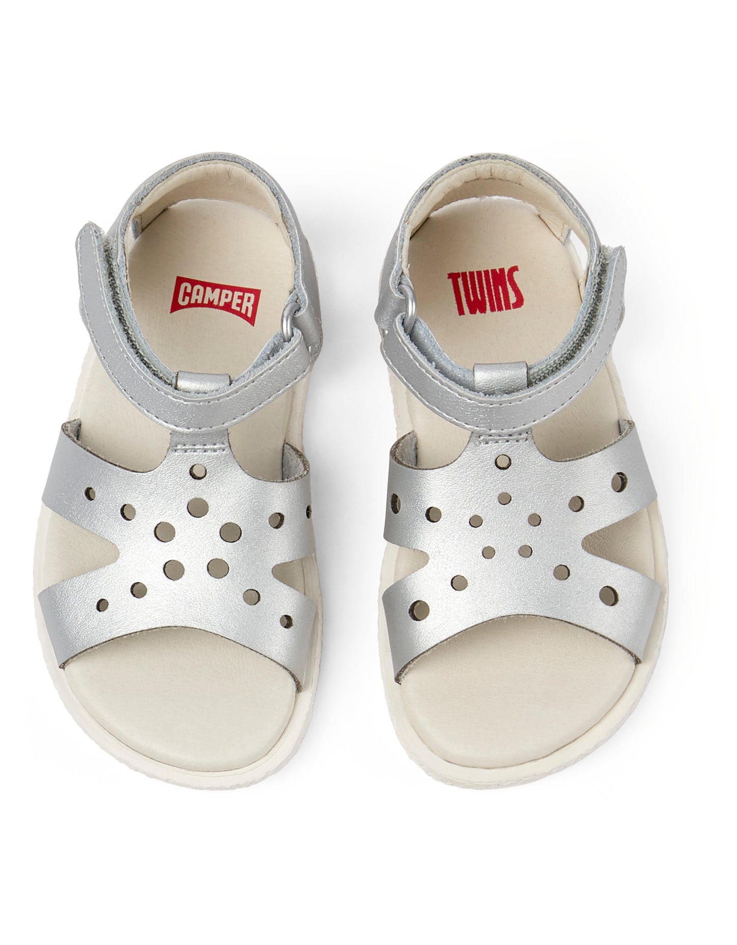 Camper | K800561-003 | Girls Open Toe Sandal | MikoSand FW | Corbu Silver
