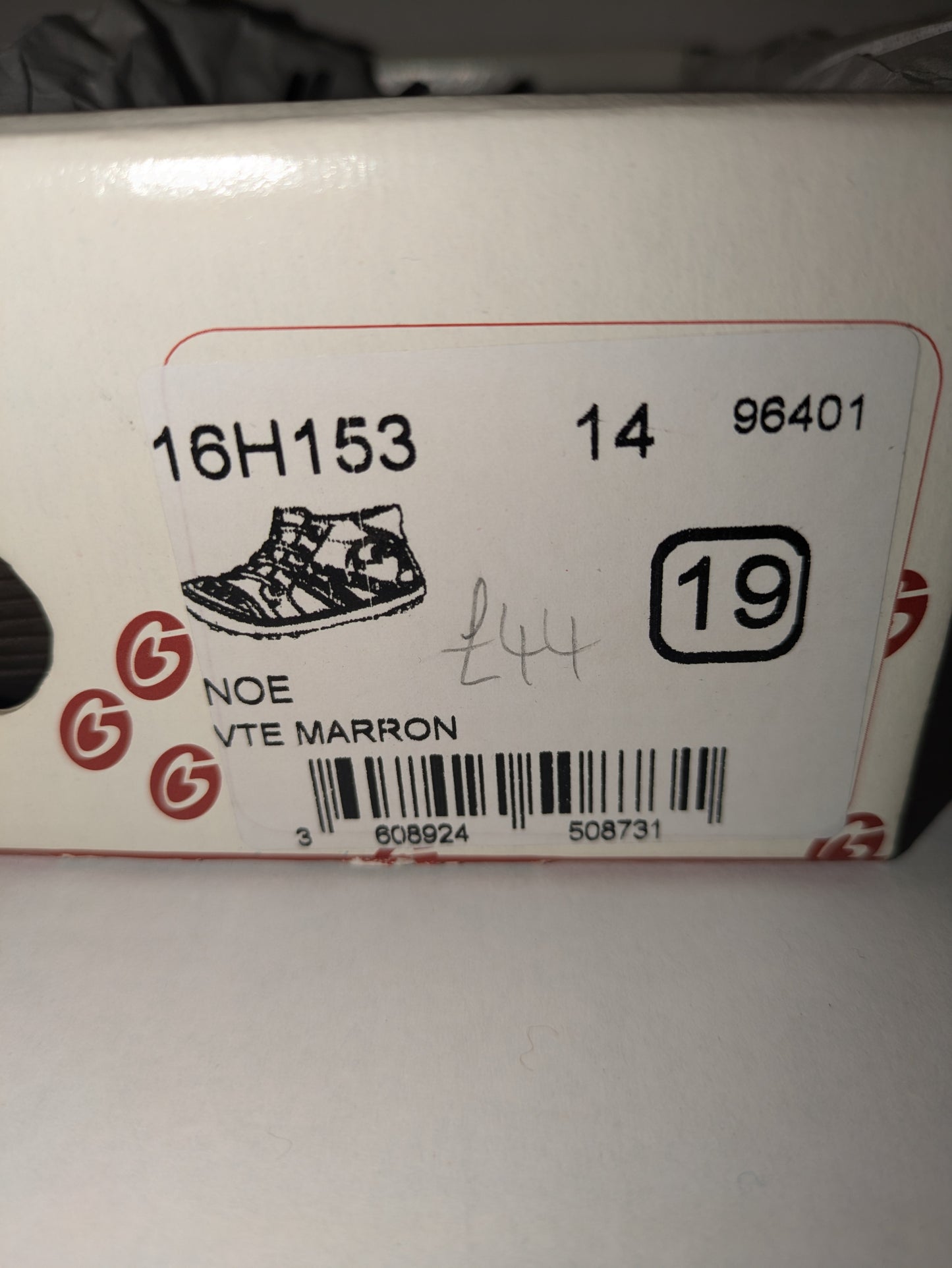 GBB | Noe |Boys Lace Up Boot | Brown Leather | Size EU19 / UK3