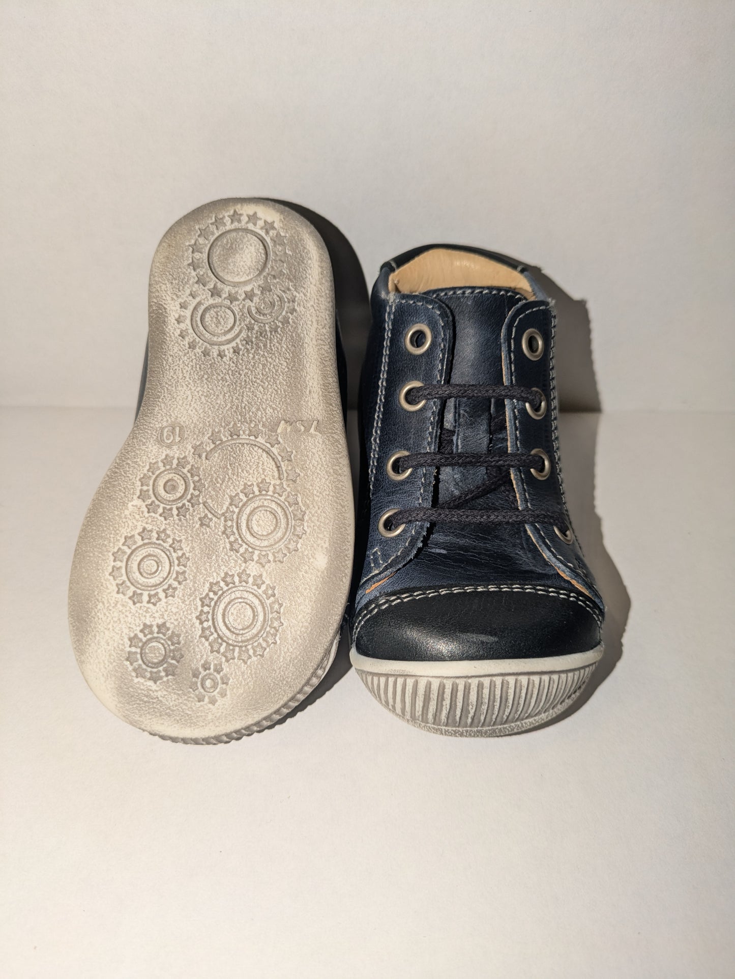 GBB | Noe | Boys Lace-Up Boot |Navy Blue | Size EU19 / UK3