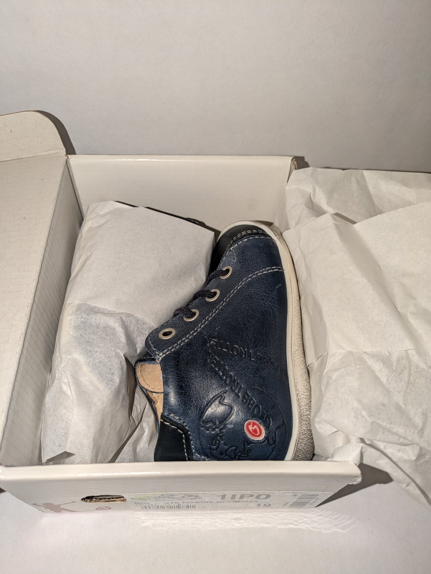 GBB | Noe | Boys Lace-Up Boot |Navy Blue | Size EU19 / UK3