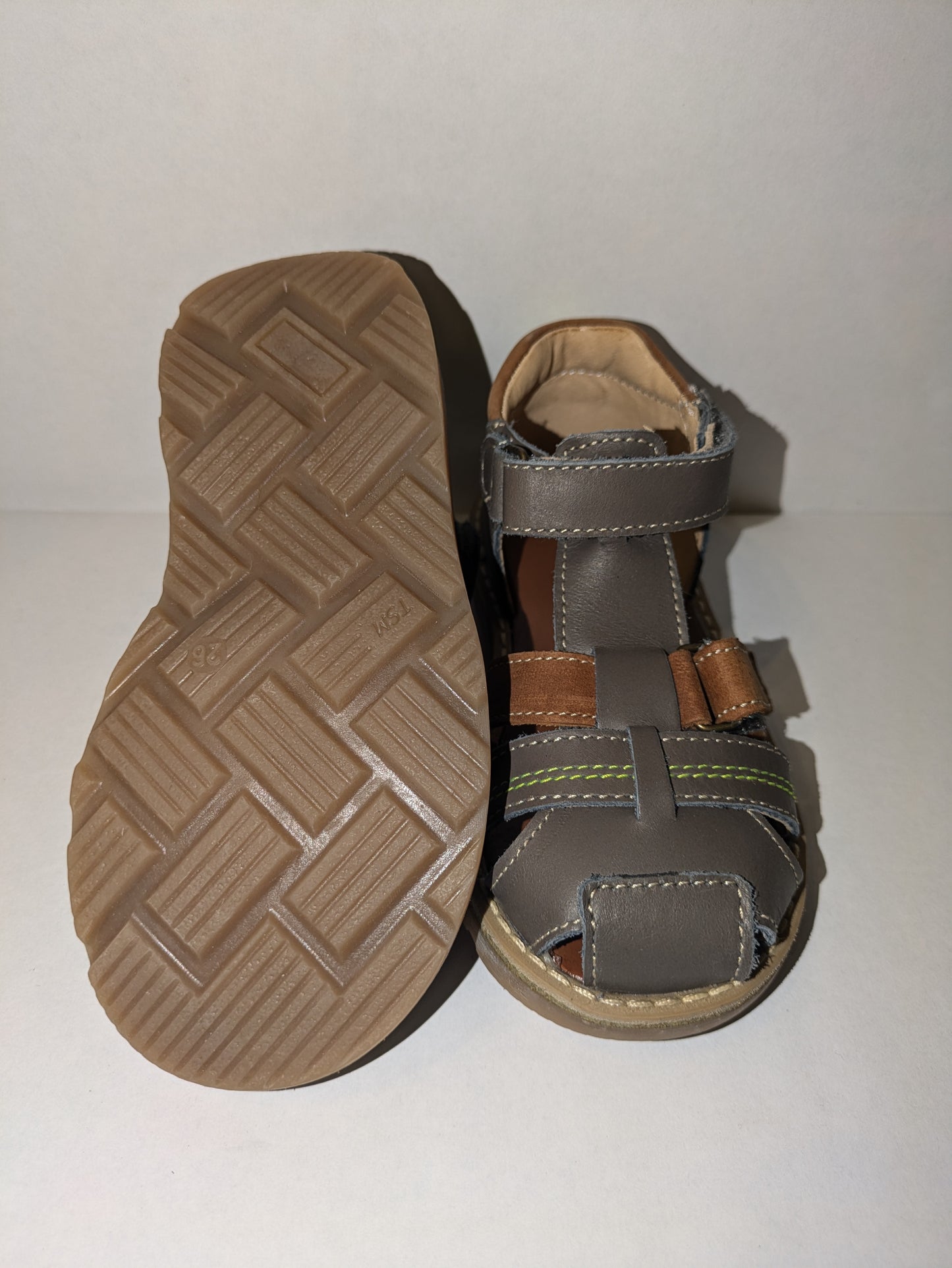 GBB | Boys Closed Toe Sandals | Grey / Brown