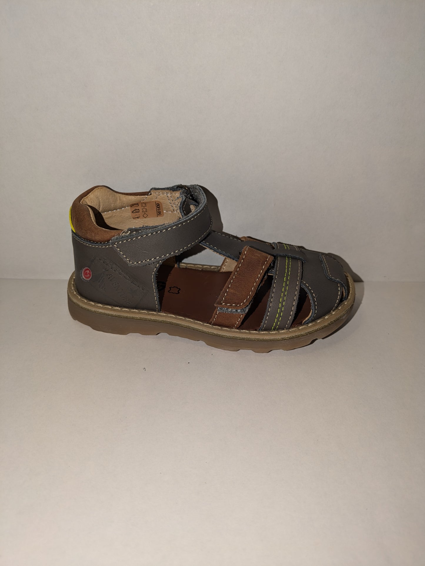 GBB | Boys Closed Toe Sandals | Grey / Brown