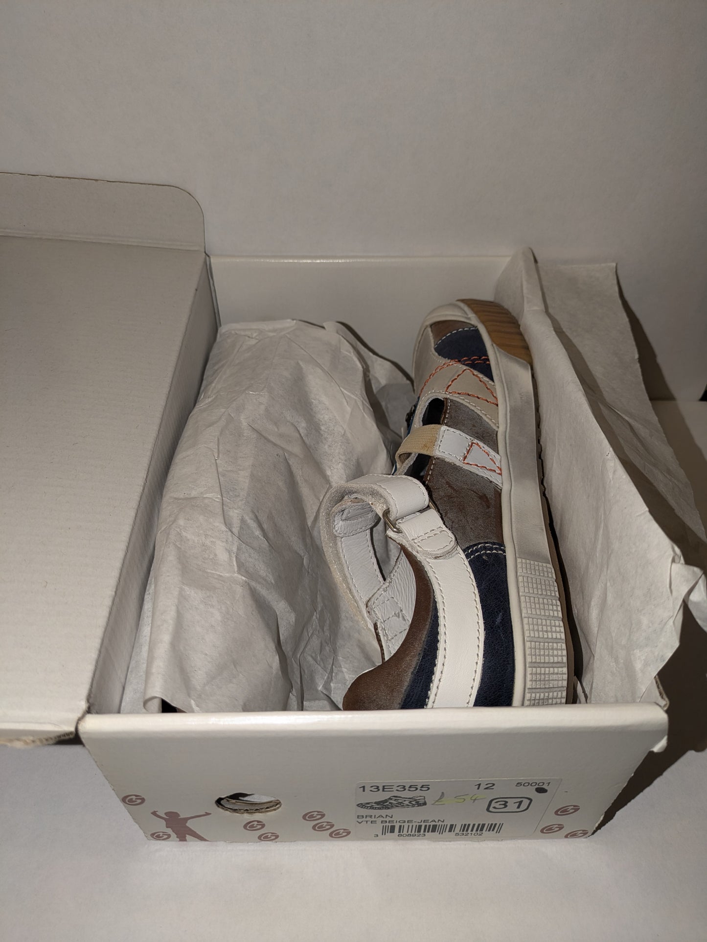 GBB | Boys Shoes | Off White Multi | Size EU31 / UK12.5