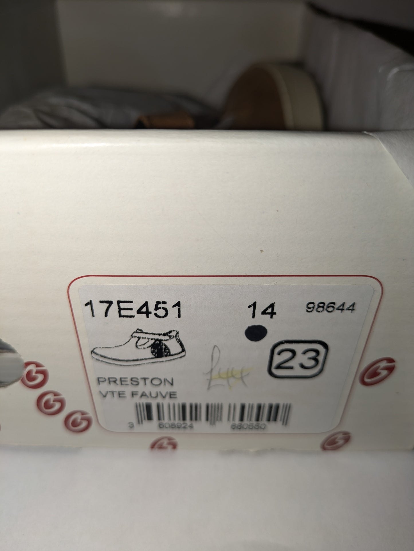 GBB | Boys T-Bar Shoes | Tan | Size EU24 / UK7