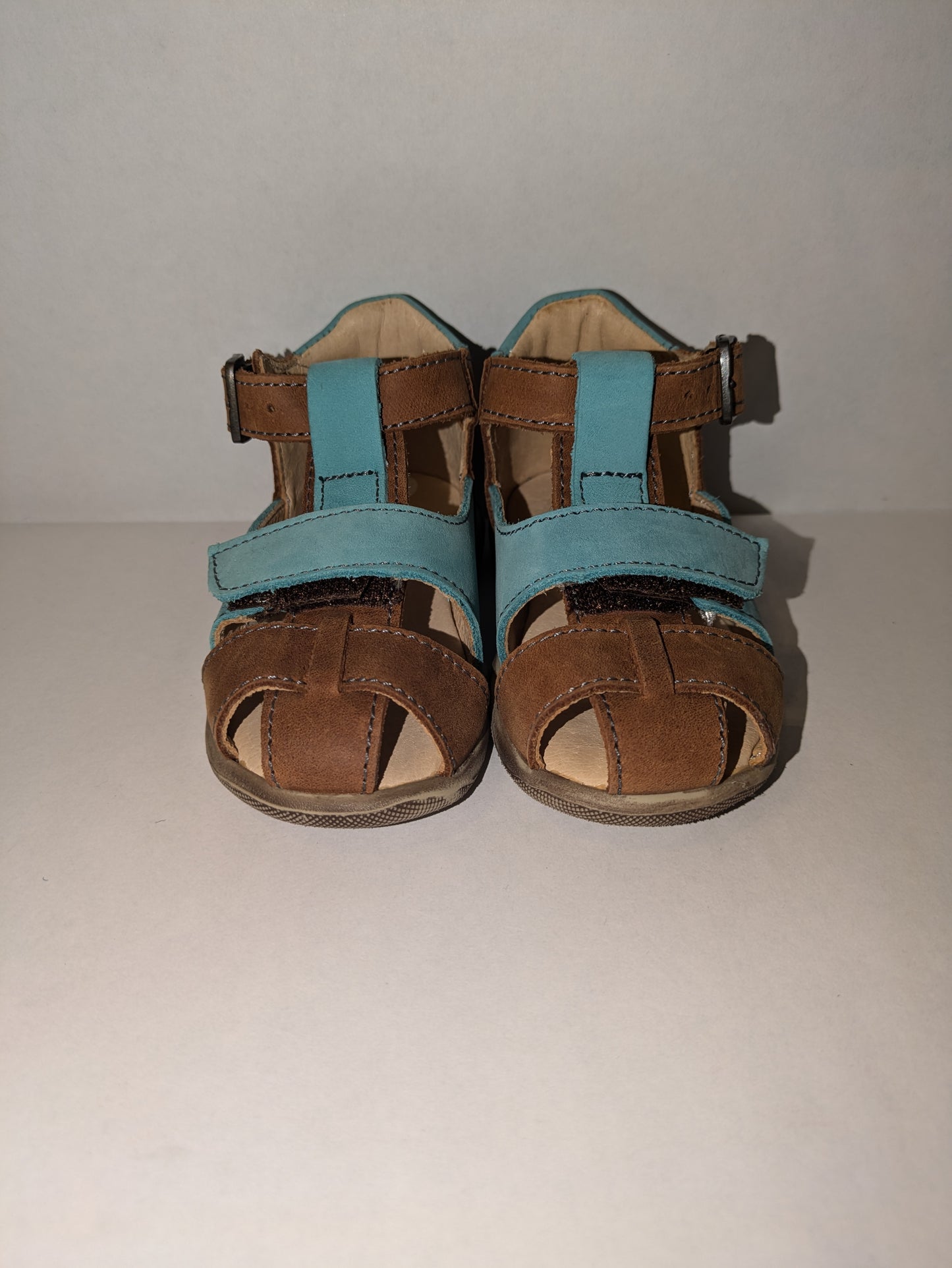 GBB | Boys Closed Toe Sandals | Brown / Turquoise | Size EU20 / UK 4