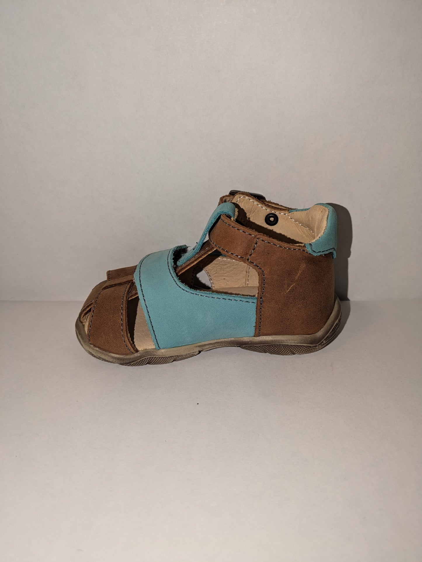 GBB | Boys Closed Toe Sandals | Brown / Turquoise | Size EU20 / UK 4