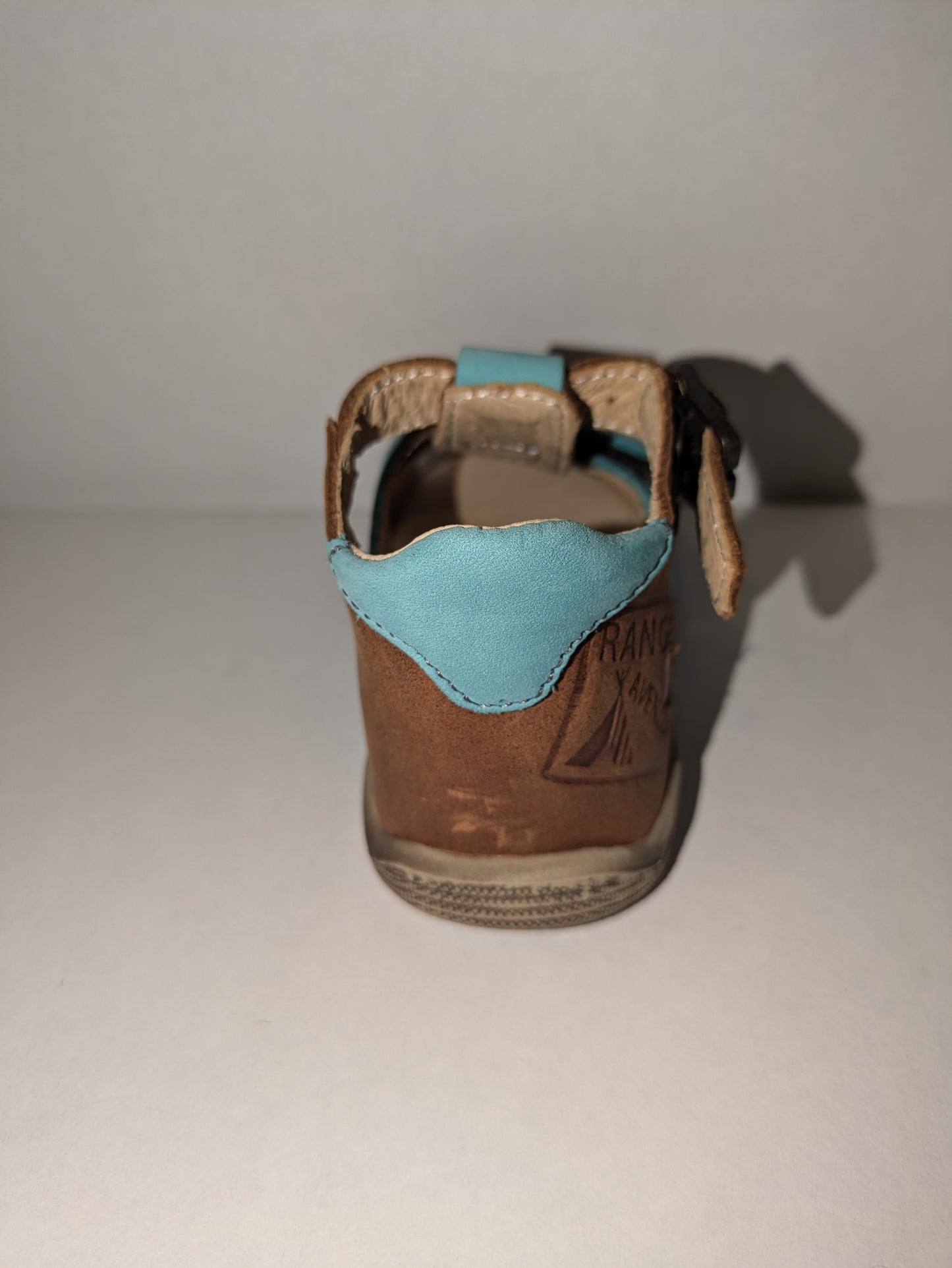 GBB | Boys Closed Toe Sandals | Brown / Turquoise | Size EU20 / UK 4
