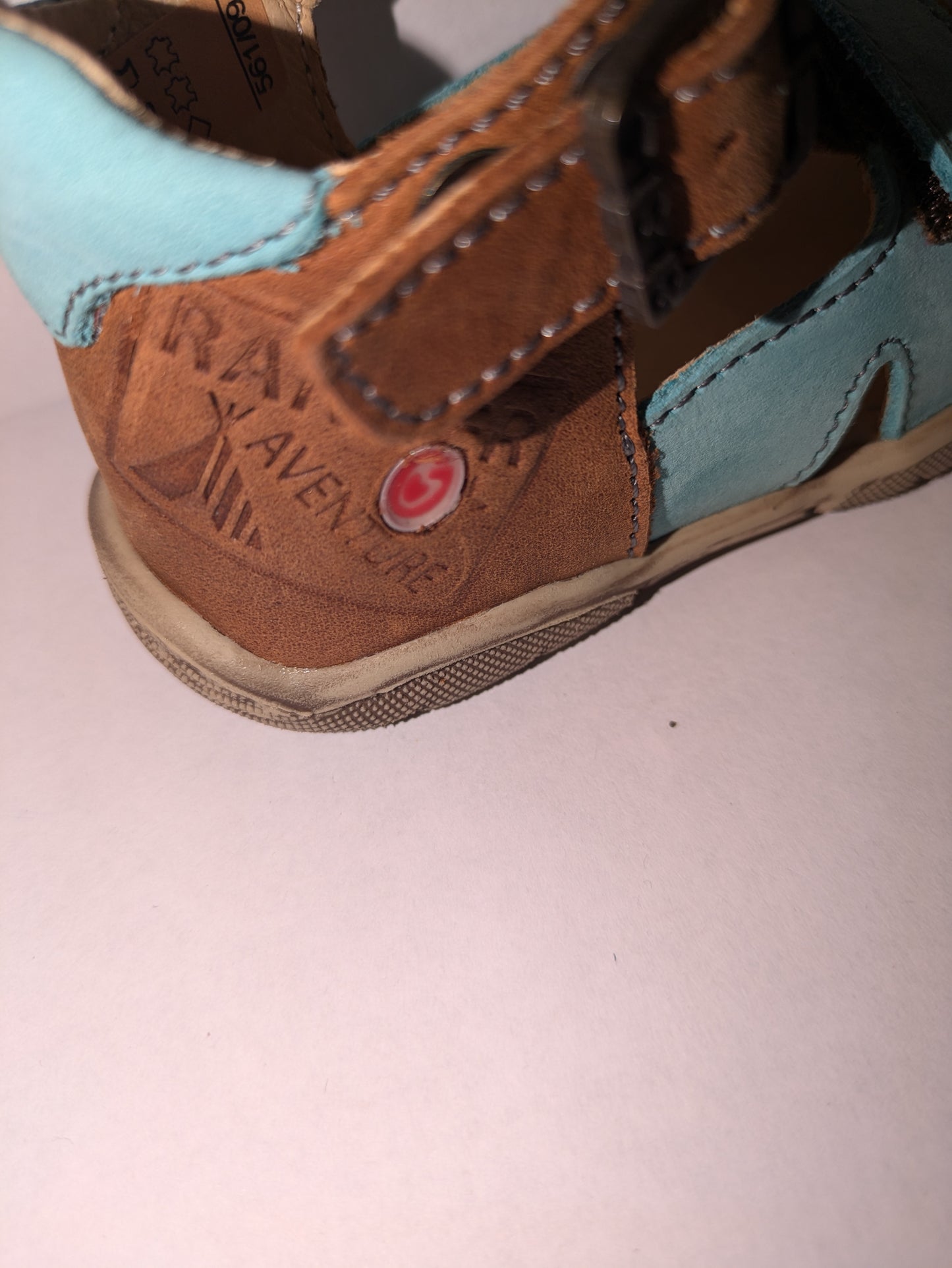 GBB | Boys Closed Toe Sandals | Brown / Turquoise | Size EU20 / UK 4