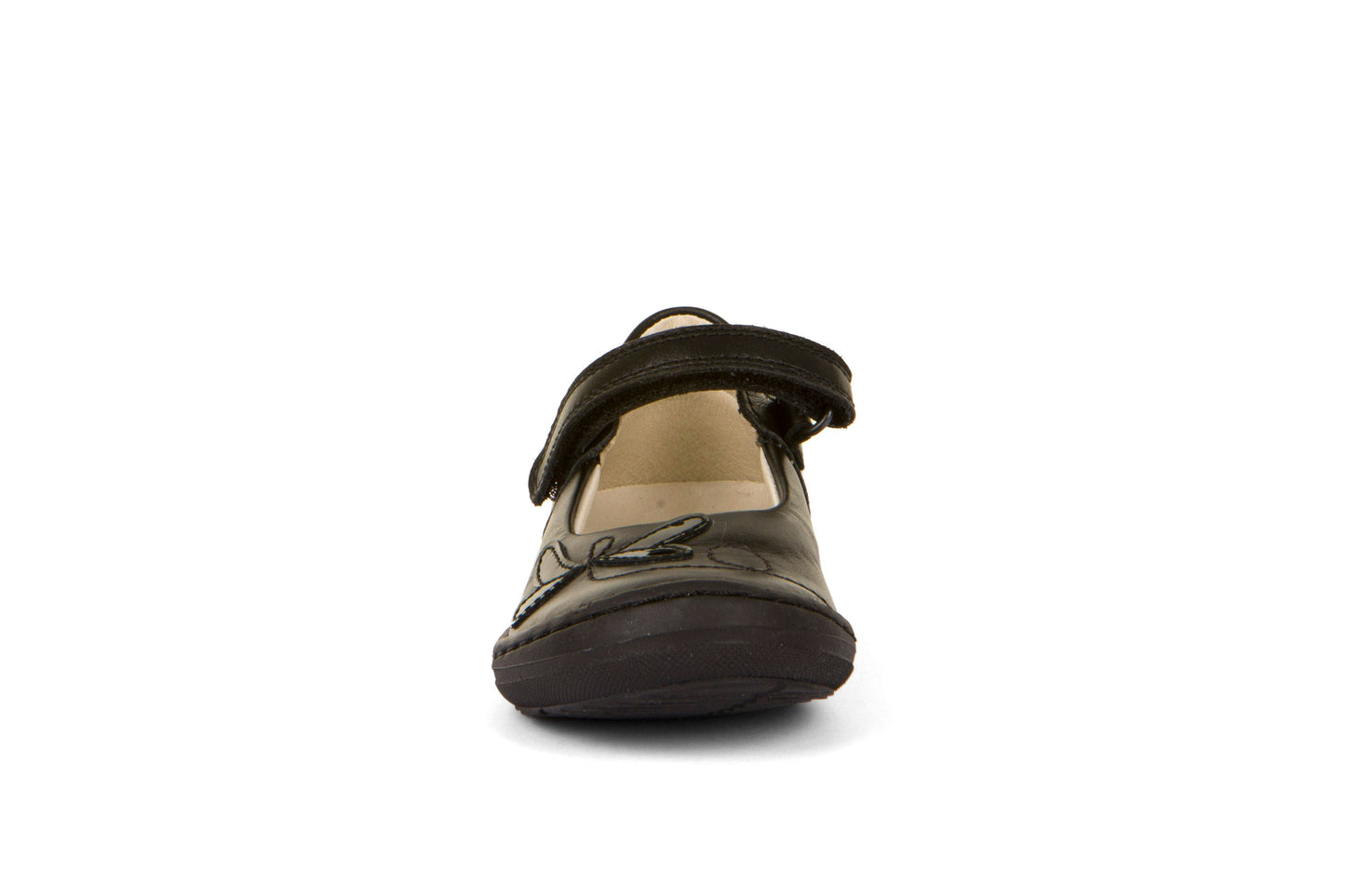 Froddo | Mia L | G3140180 | Girls Velcro School Shoe | Black Leather
