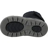 A boys lined snow boot by Igor, style Topo Ski, in navy with velcro fastening. View of sole.