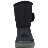 A boys lined snow boot by Igor, style Topo Ski,  in navy with velcro fastening. Front view.