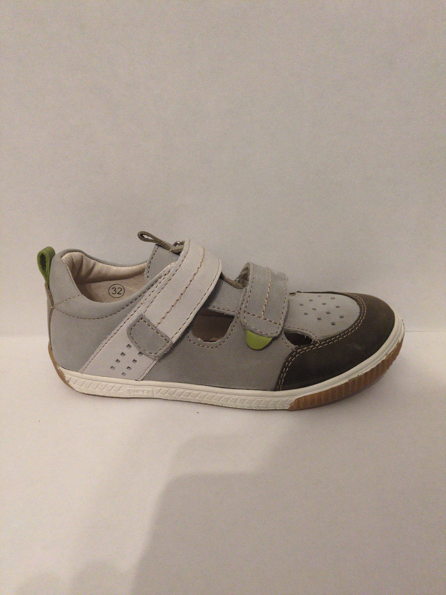 Noel | Zeste | Boys Shoe | Grey/Brown | Size EU32