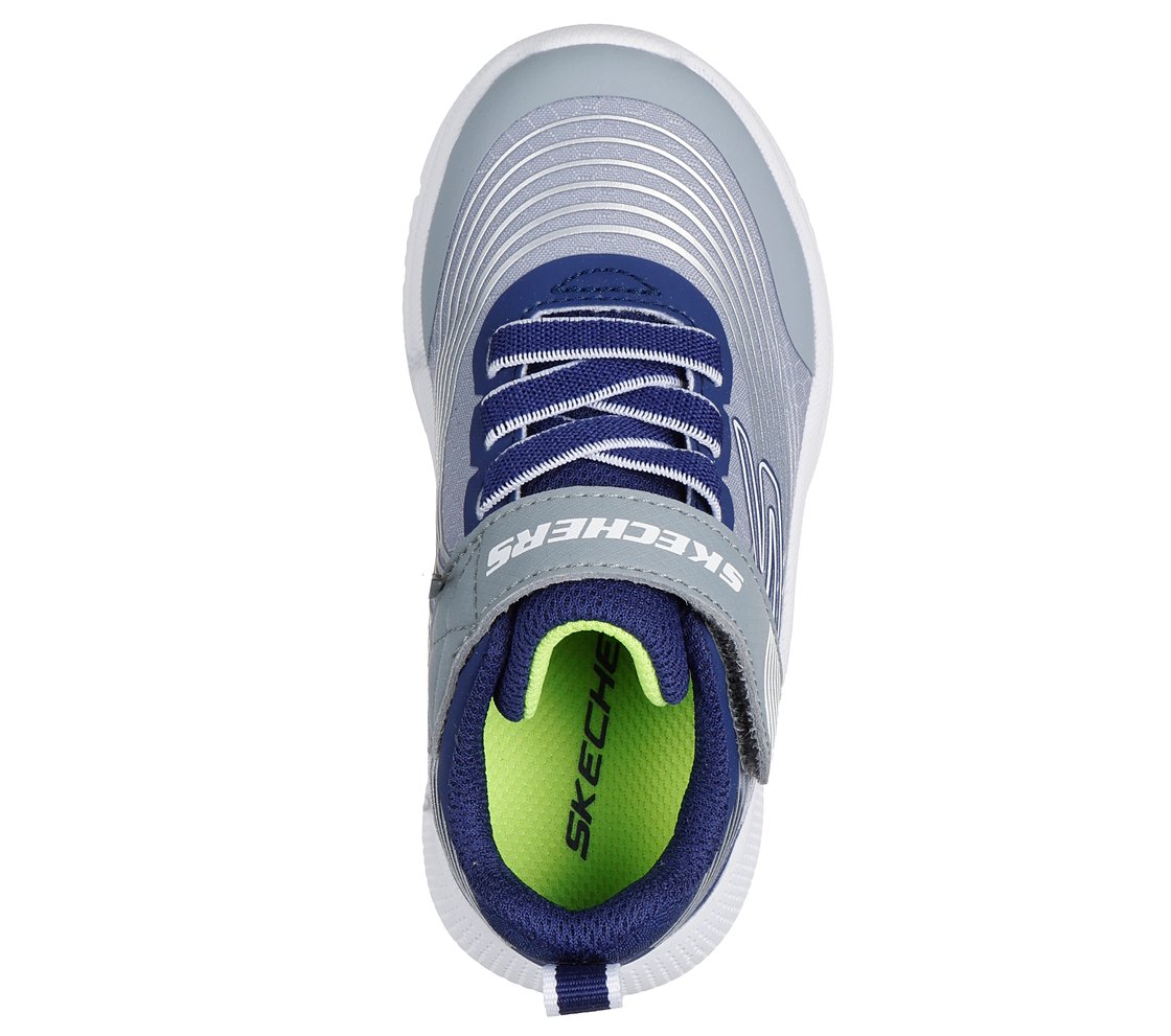 Skechers | Microspec Advance | 403926N | Boys Trainer | Light Grey / Navy