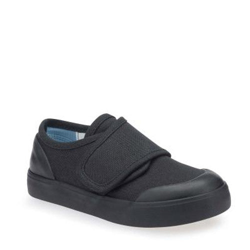 Start-Rite | Skip | Unisex | Velcro Pumps | Black Canvas