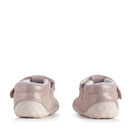 Start-Rite | Wiggle | Girls T-Bar Pre-Walker | Pale Gold Glitter Nubuck