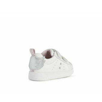 Geox |  B Dj Rock Girl | Casual Trainer | White/Silver